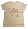 HeartY_Yes Tシャツ_キッズサイズ（ナチュラルブラウン）