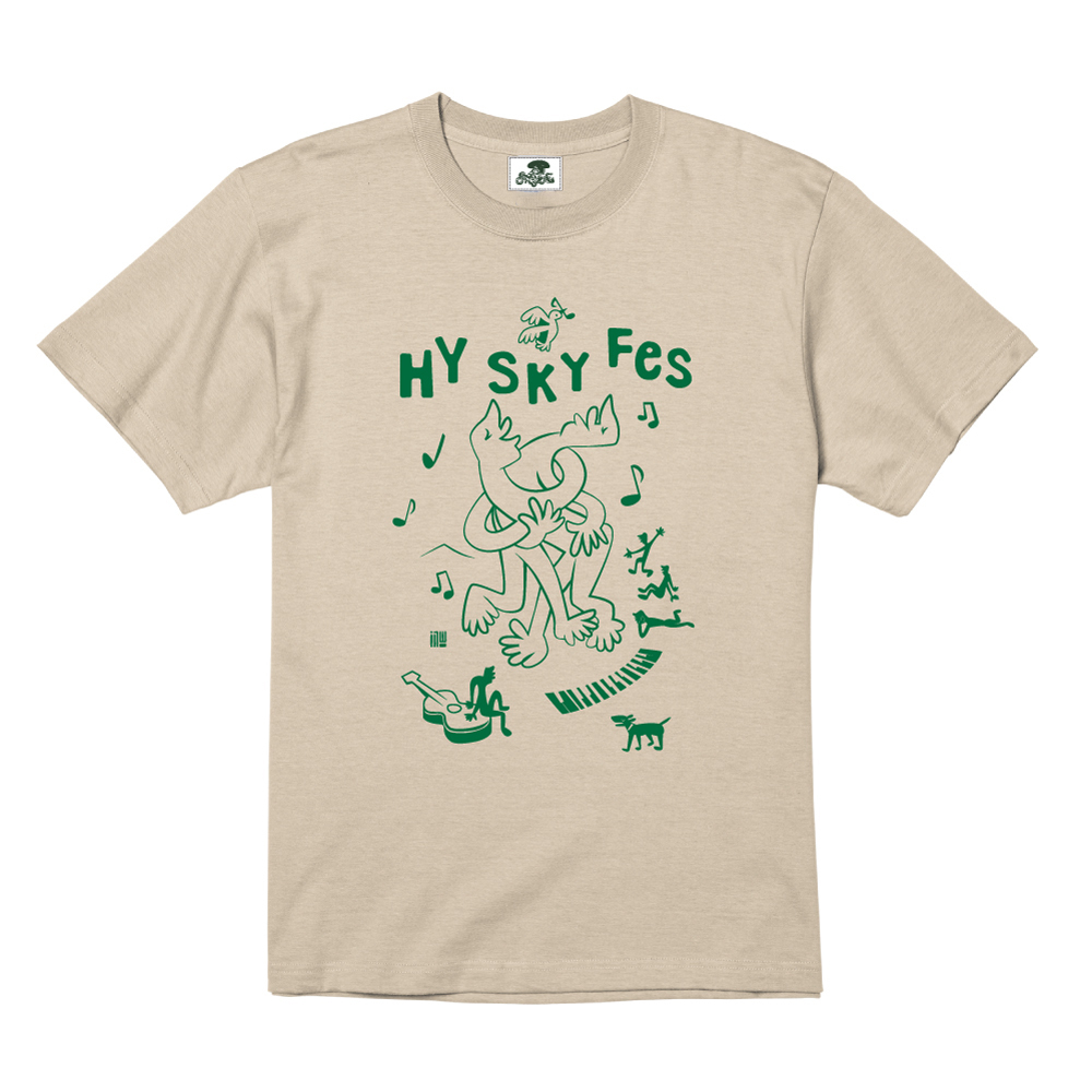 SKY Fes×KadoコラボTシャツ(ベージュ)