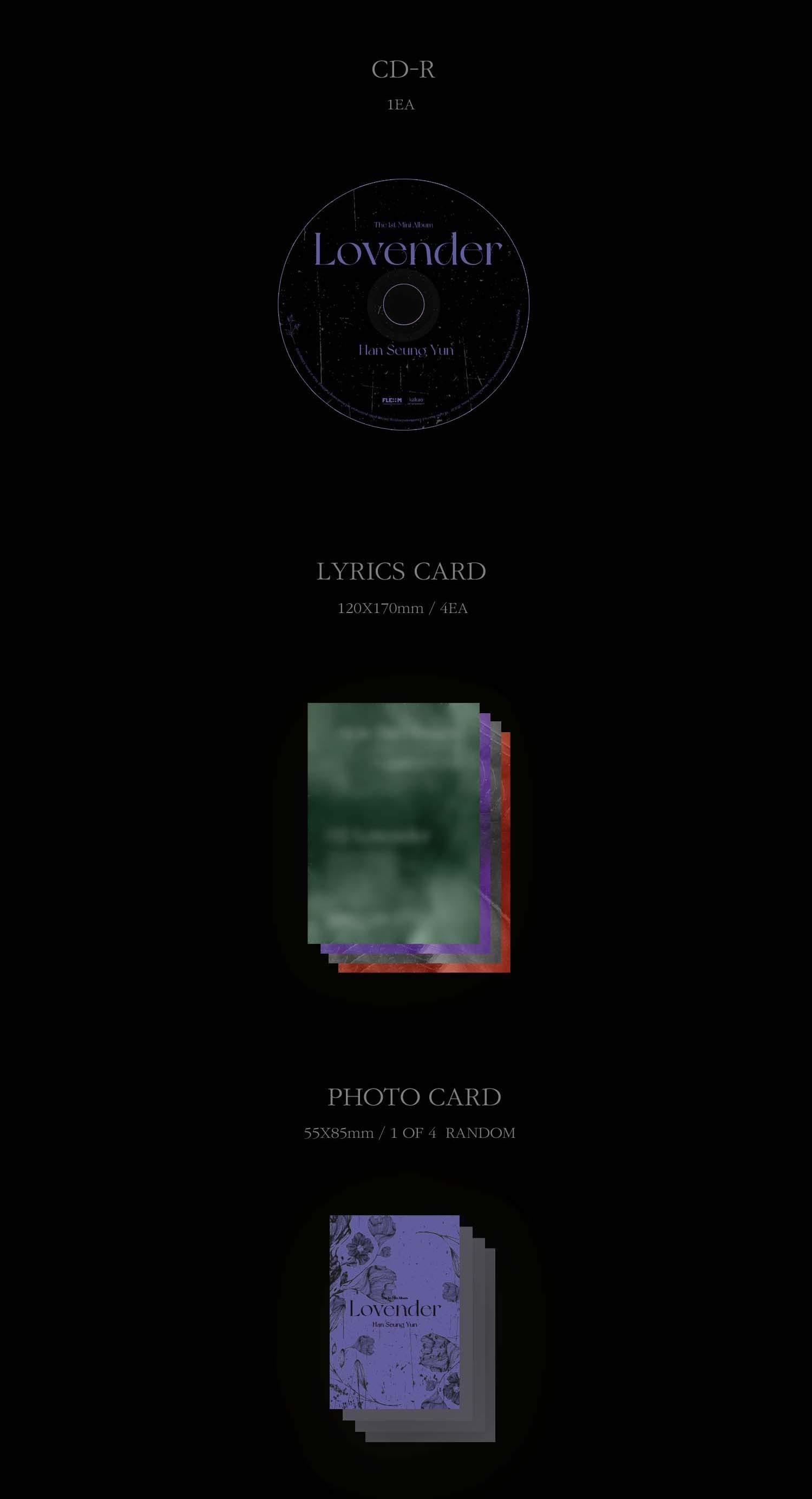 【2部】ハン・スンユン The 1st Mini Album [Lovender]【オンラインサイン会】