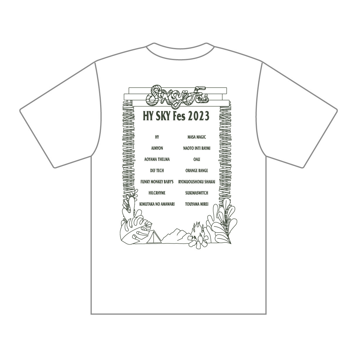 SKY Fes 2023 ロゴ Tシャツ(ホワイト) | HY