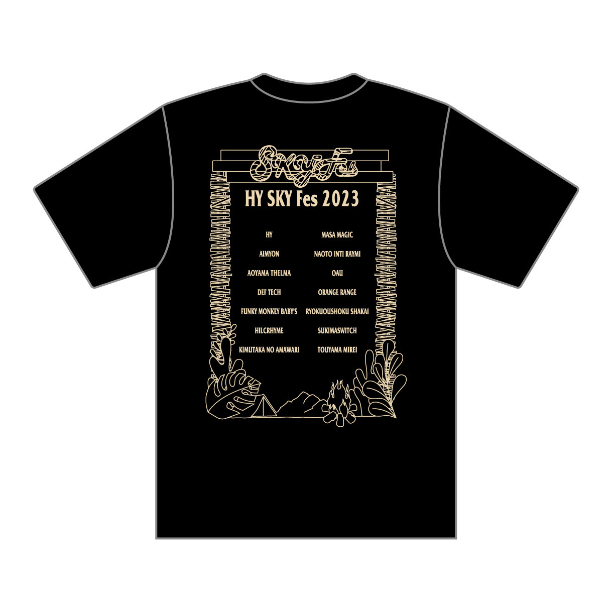 SKY Fes 2023 ロゴ Tシャツ(ブラック) | HY