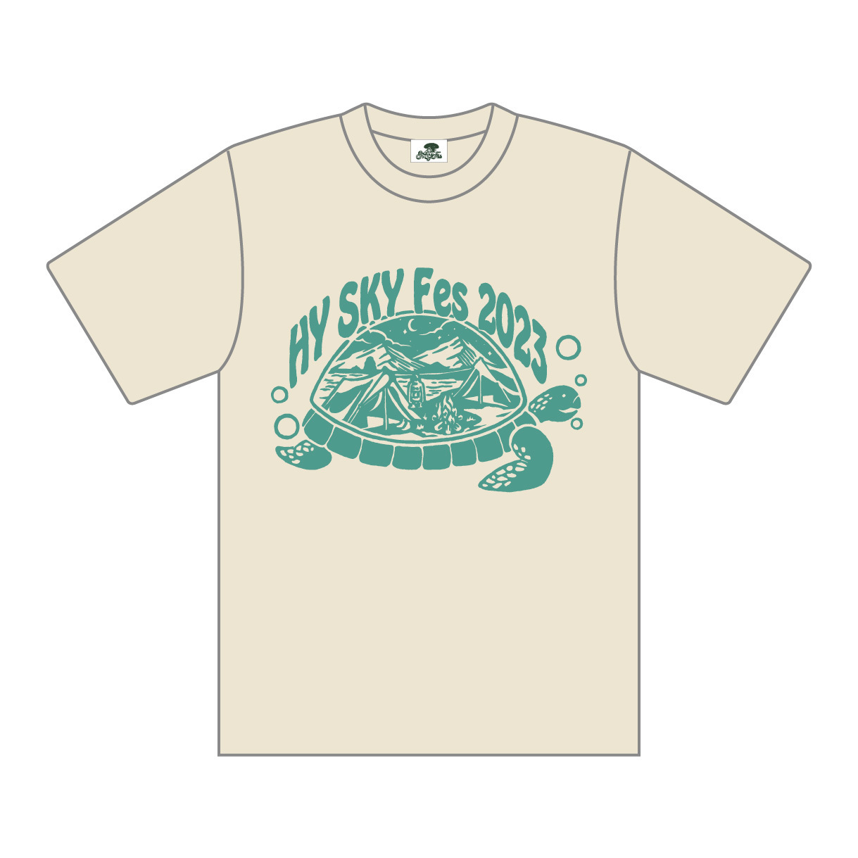 SKY Fes 2023 Sea turtle Tシャツ (アイボリー)