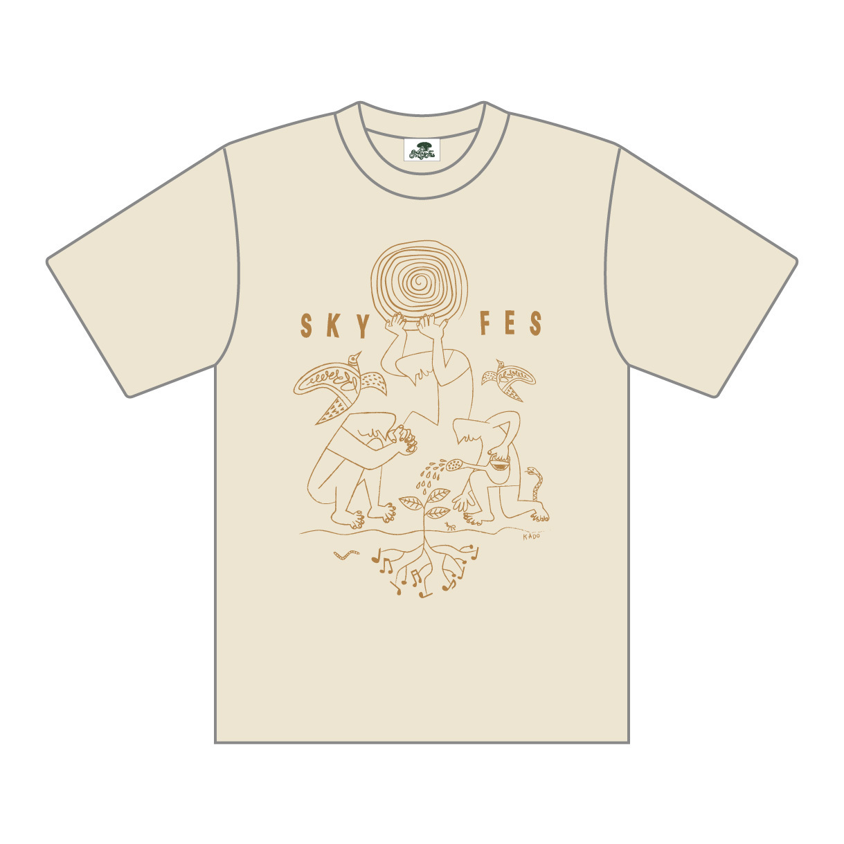 SKY Fes 門秀彦デザインTシャツ(アイボリー) | HY
