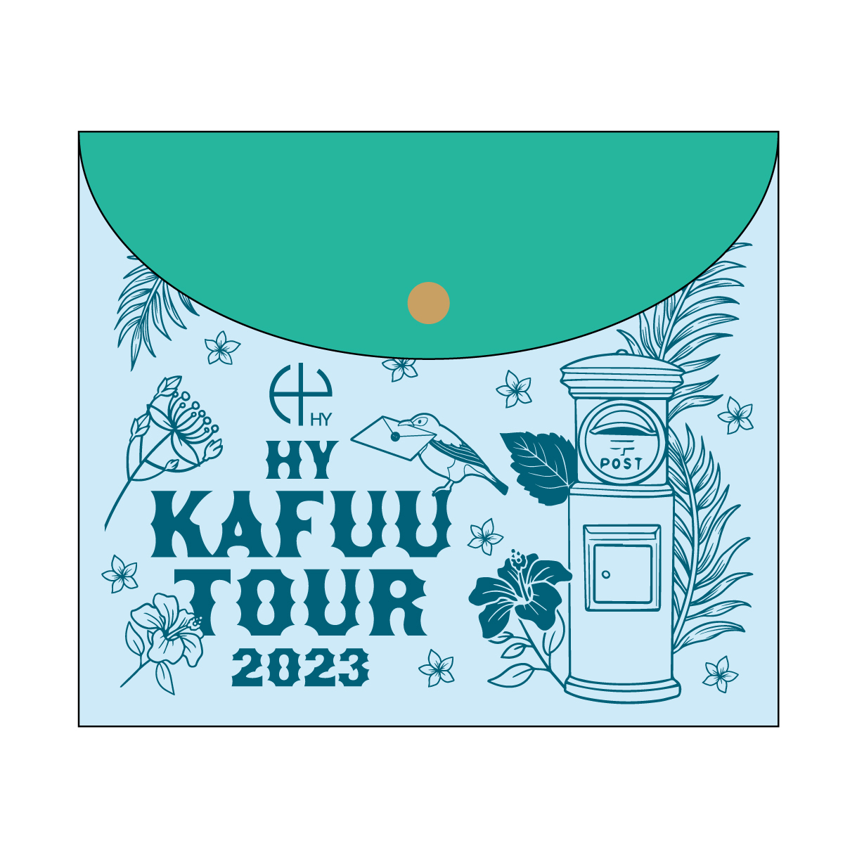 【SALE】Kafuu ポーチ(エンベロープケース)＆ステッカーセット