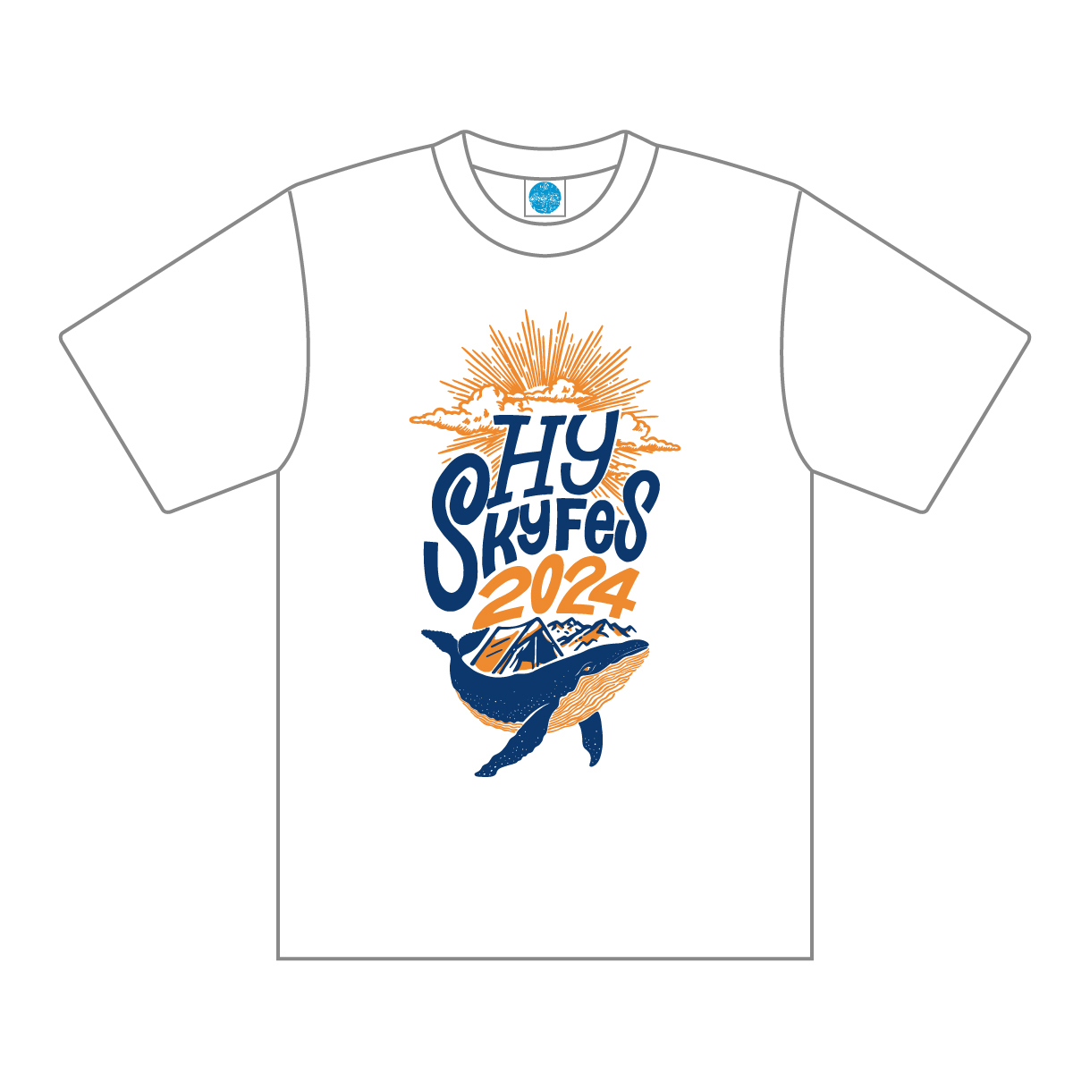 SKY Fes Tシャツ（クジラ ホワイト） | HY