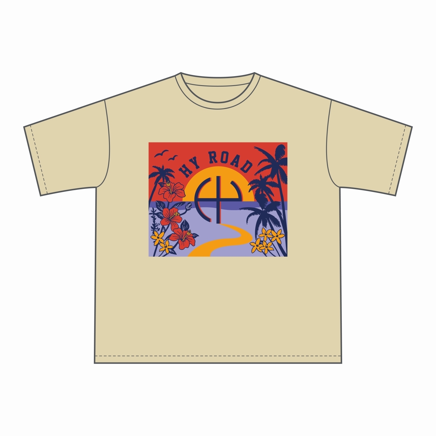 HY ROAD Summer ビックシルエットTシャツ