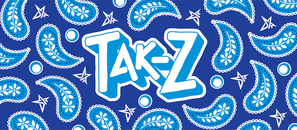 TAK-Z PAISLEY TOWEL (BLUE)