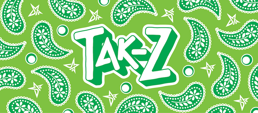 TAK-Z PAISLEY TOWEL (LIME GREEN)