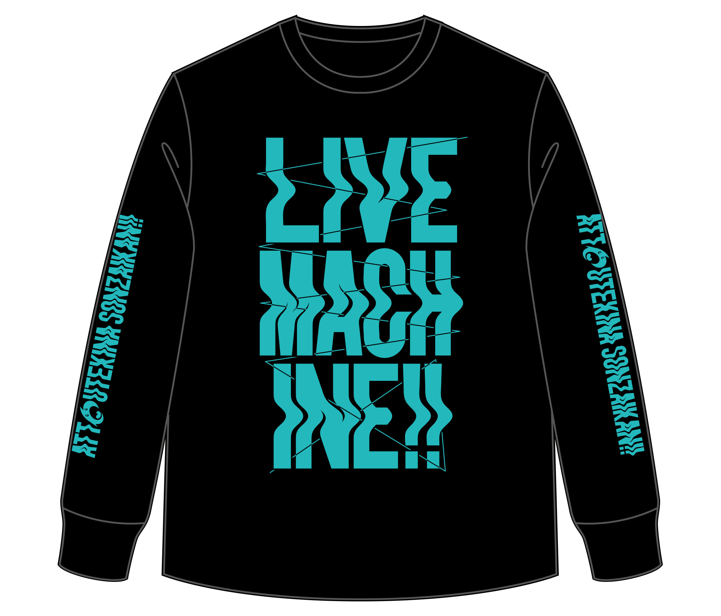 LIVE MACHINE!!ロンT(ブラック、パープル)