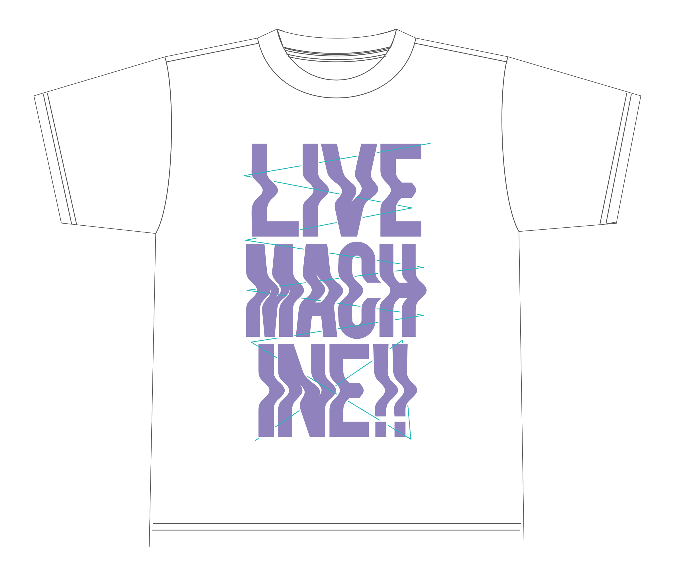 LIVE MACHINE!!Tシャツ(ホワイト、ブラック)