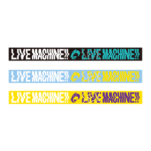 LIVE MACHINE!!ラバーバンド(ブラック、ブルー、イエロー)