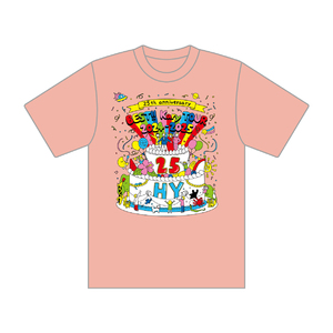 Kary Tour バースデーケーキ ケーキ Tシャツ（アプリコット）