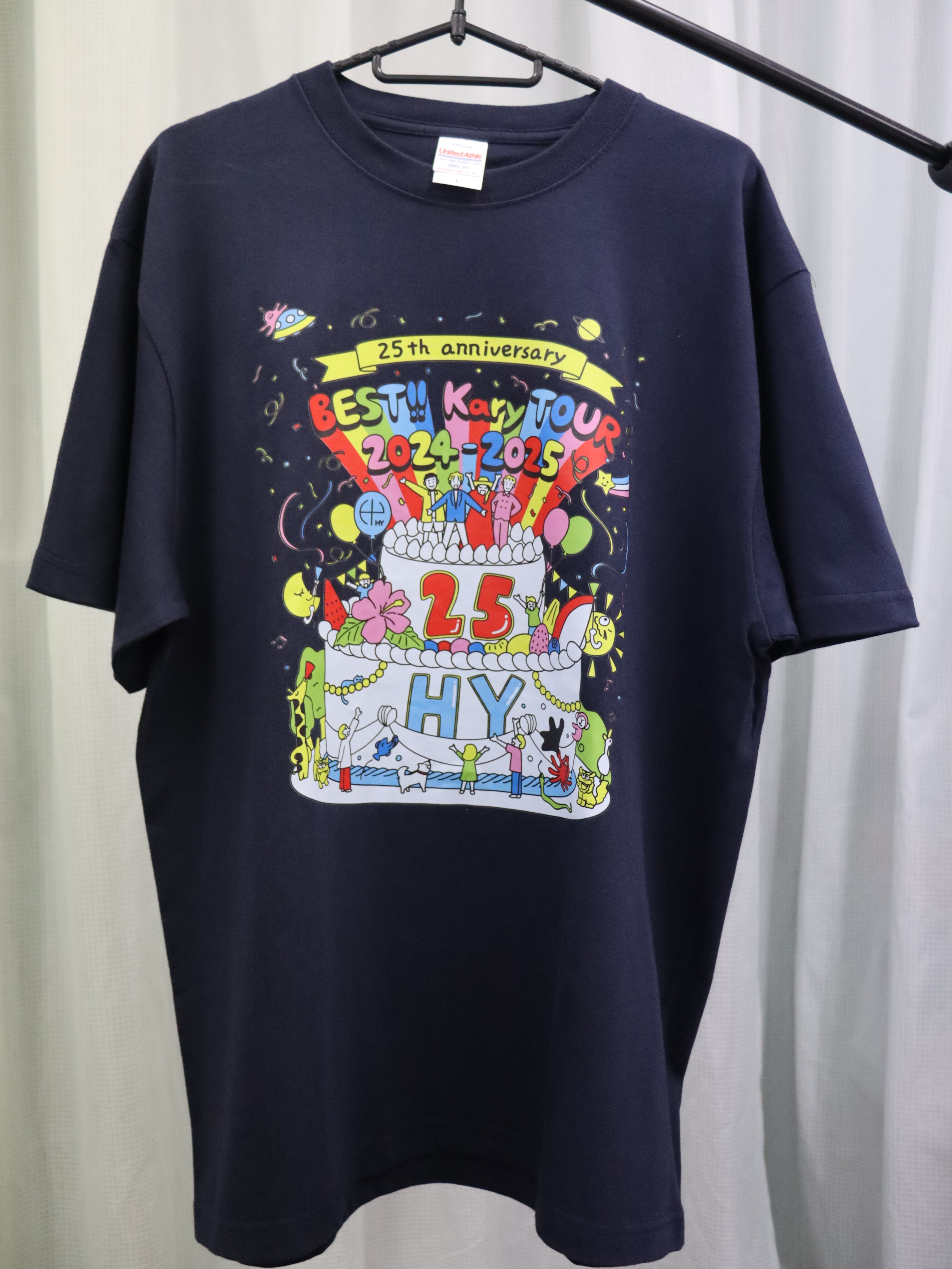 Kary Tour バースデーケーキ ケーキ Tシャツ（ネイビー）