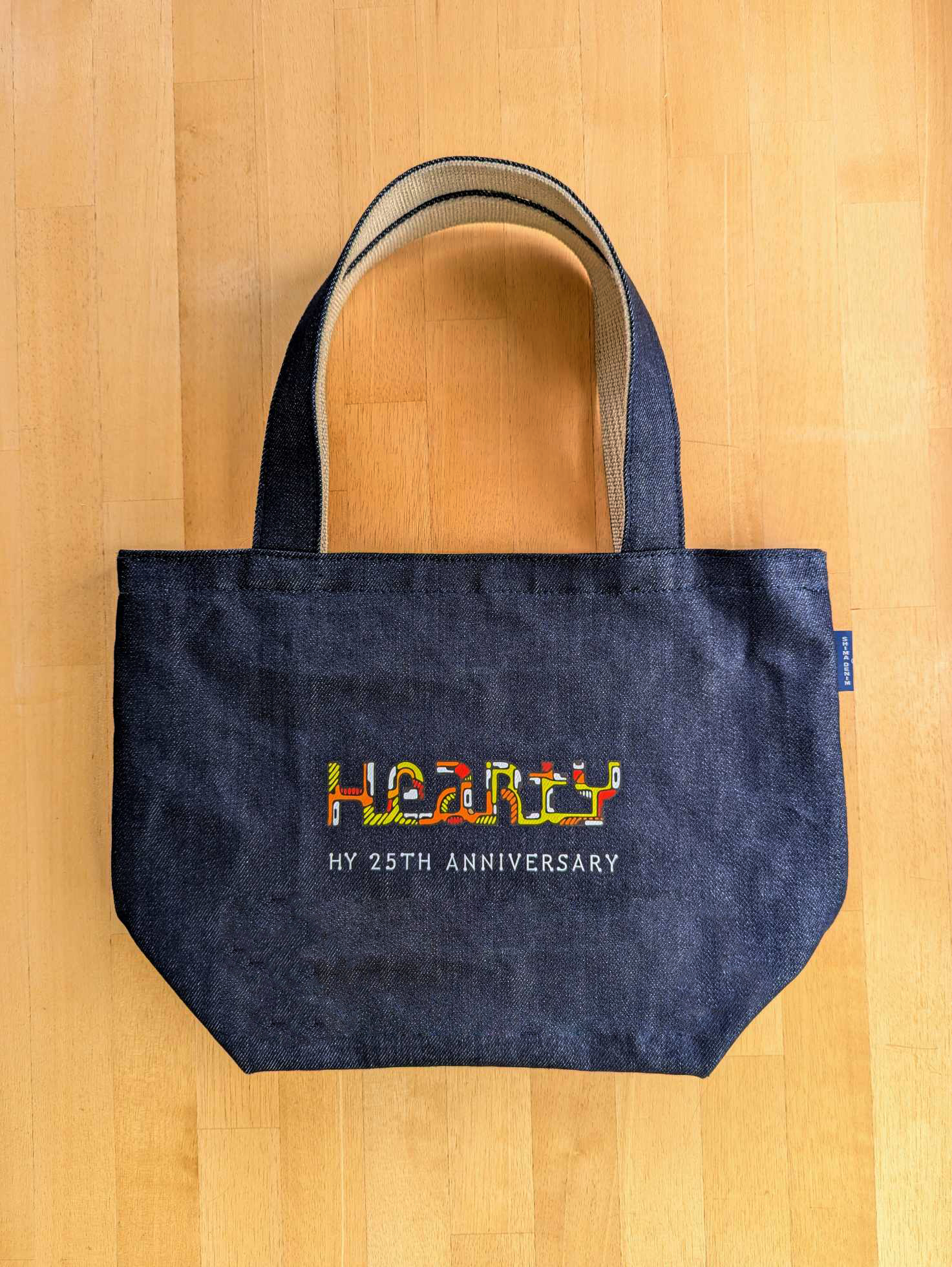 【SHIMA DENIM×HeartY】バガス和紙デニムランチトート