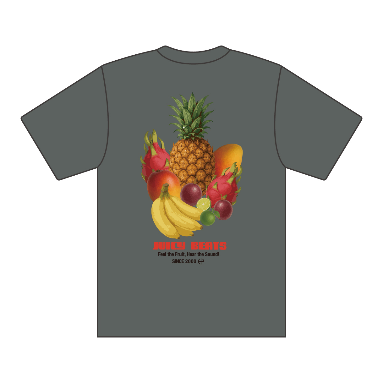 HY JUICY BEAT FRUIT Tシャツ（スミ）