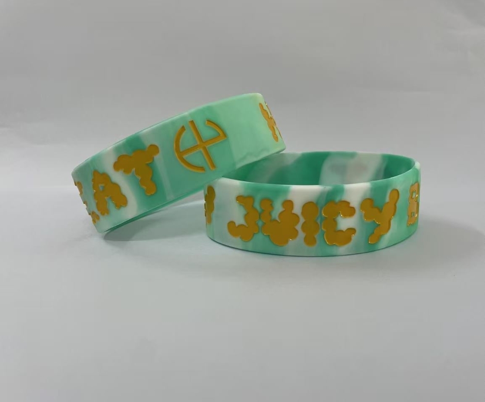 HY JUICY BEAT ラバーバンド グリーン×オレンジ