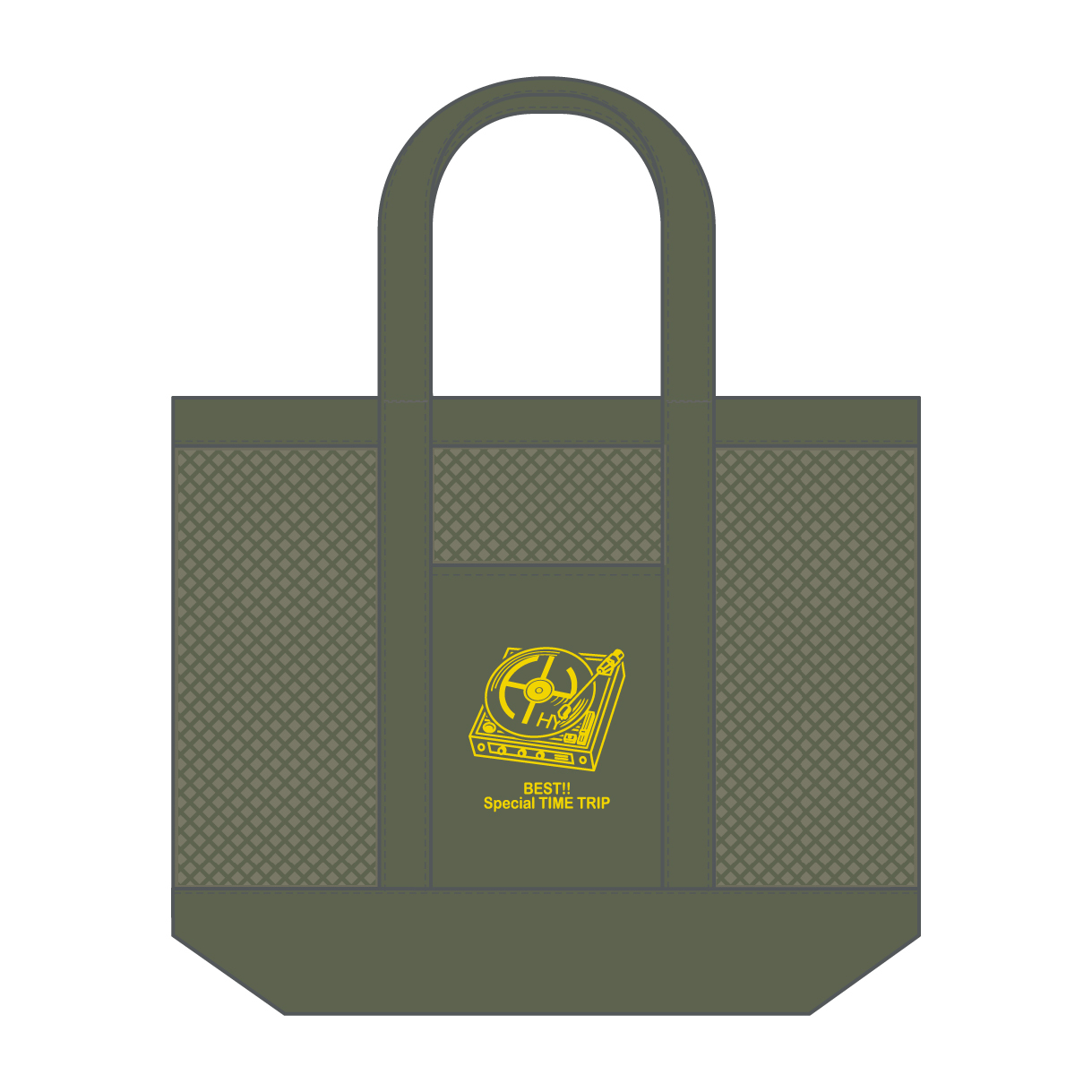 TIME TRIP レコードメッシュトートバッグ