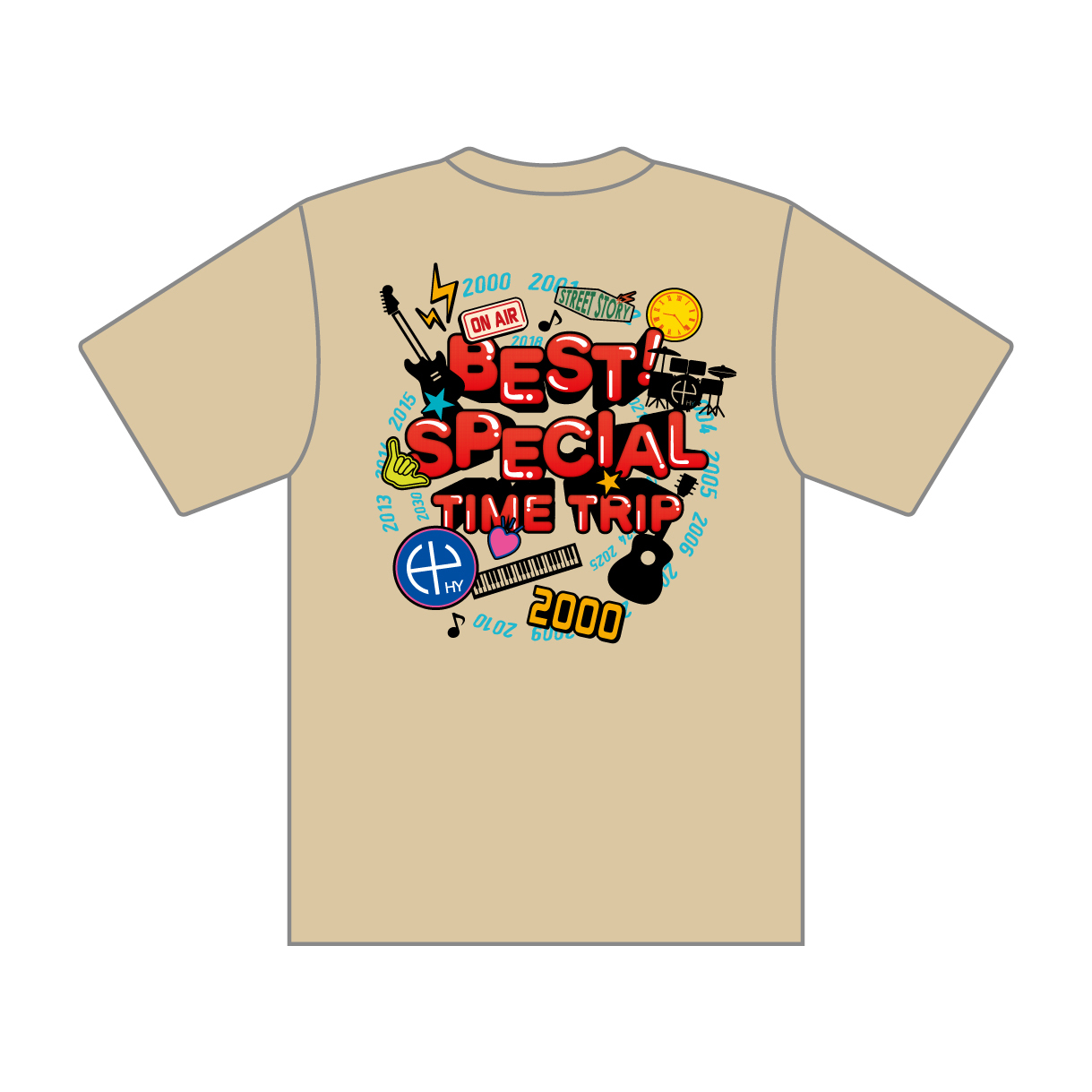 TIME TRIP Tシャツ（サンドベージュ）