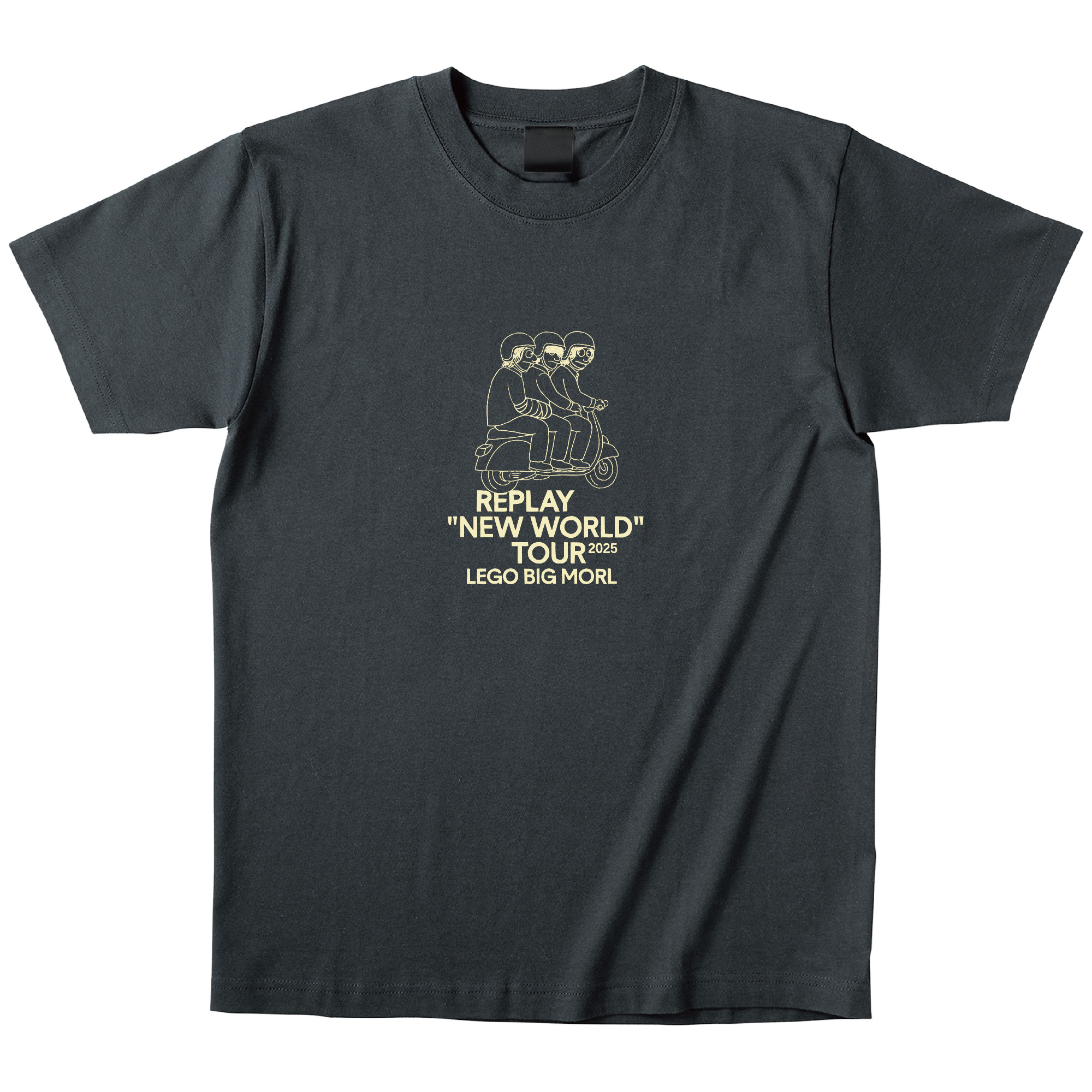 “3ケツ" T-shirt （スミクロ / ネイビー）