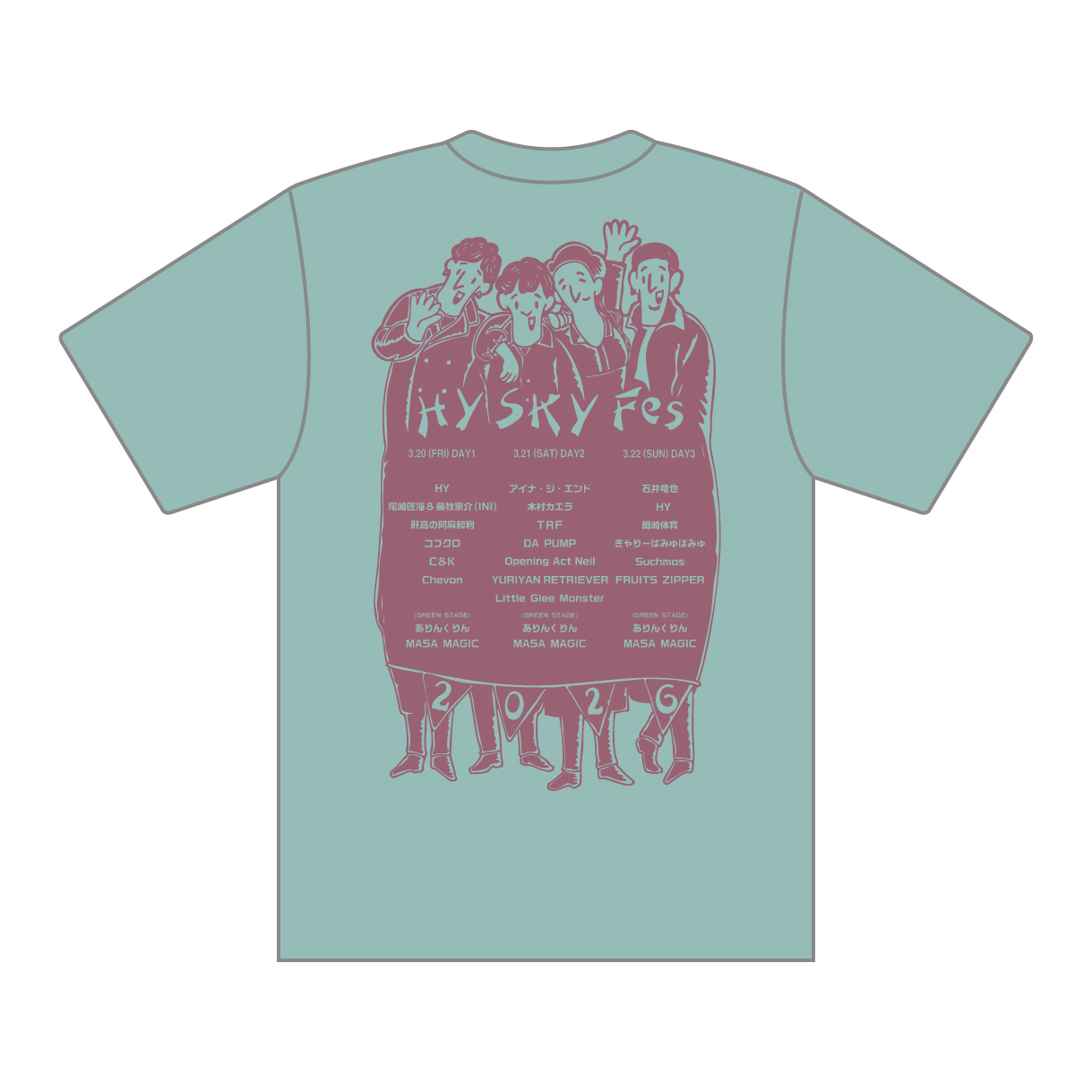 【SKY Fes 2026】BALLOON Tシャツ（シャロウグリーン）