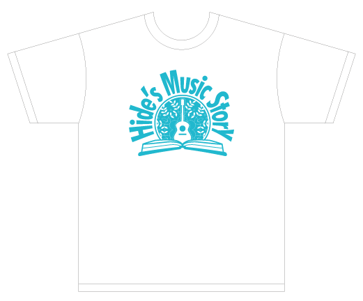 Hide’s Music Story T-shirts （Ｗhite）