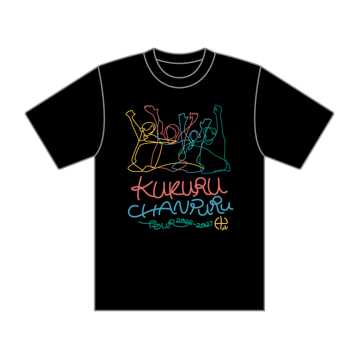  みんなPut your hands up Tシャツ（ブラック）