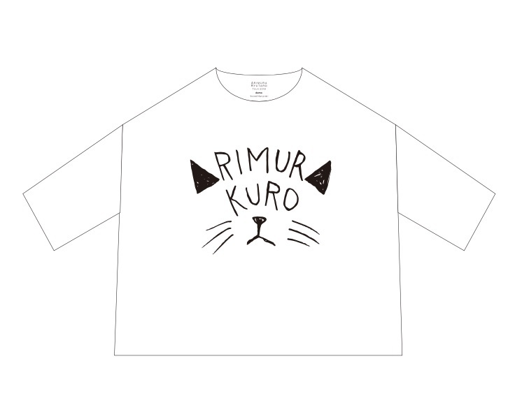 Oversize 9/10 length tee“doodle”