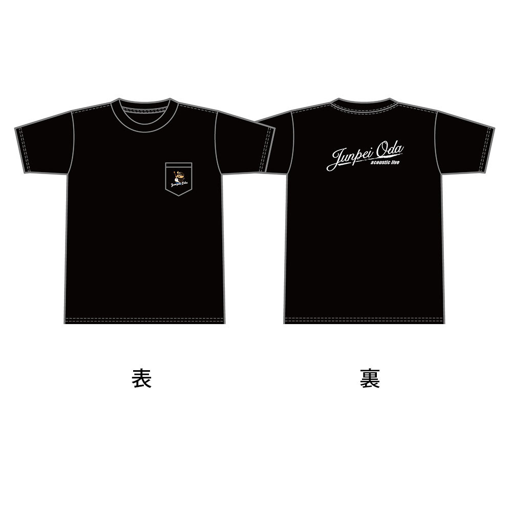小田純平ツアーTシャツ （ポケット付き）ブラック or ネイビー