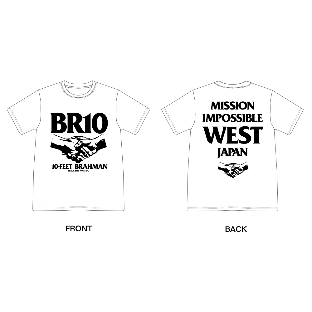 西日本豪雨復興支援 10-FEET × BRAHMAN WネームTシャツ(白)