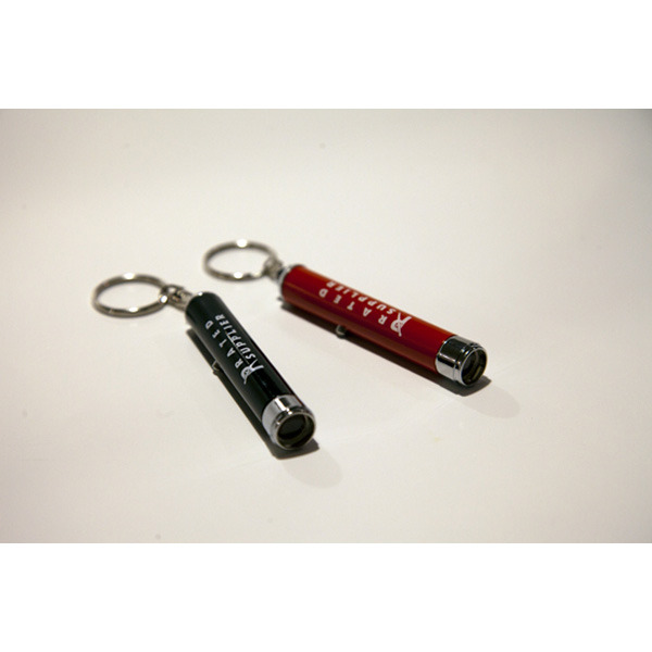 RATED SUPPLIER - フラッシュライトキーホルダー (BLACK/RED)