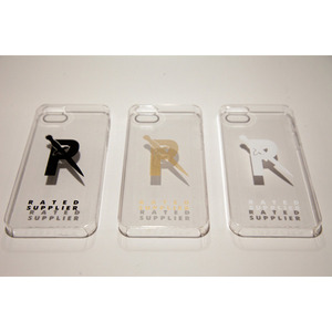 RATED SUPPLIER - iPhone5/iPhone5s ケース クリア (BLACK/GOLD/WHITE)