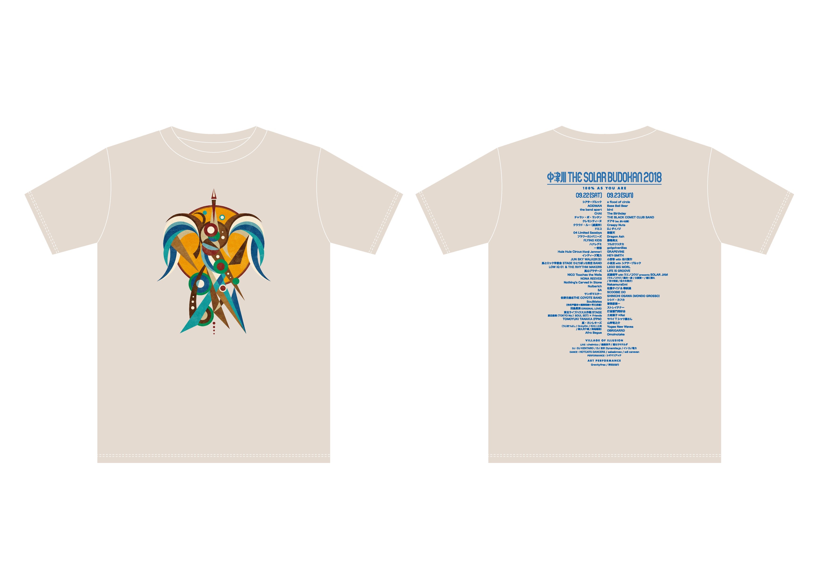 中津川 THE SOLAR BUDOKAN 2018 WEB限定Tシャツ