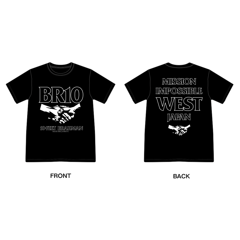 西日本豪雨復興支援 10-FEET × BRAHMAN WネームTシャツ(黒)