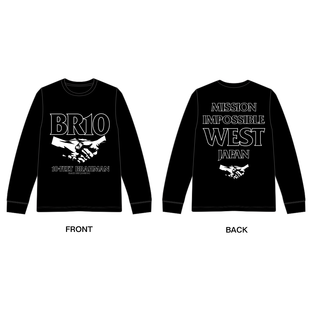 西日本豪雨復興支援 10-FEET × BRAHMAN WネームロングスリーブTシャツ(黒)