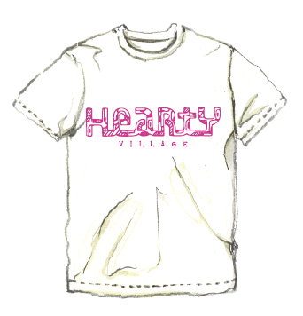 【HeartY】HeartY Village Tシャツ pink