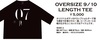 【Sale／70％OFF】Oversize 9/10 length tee“opus7”