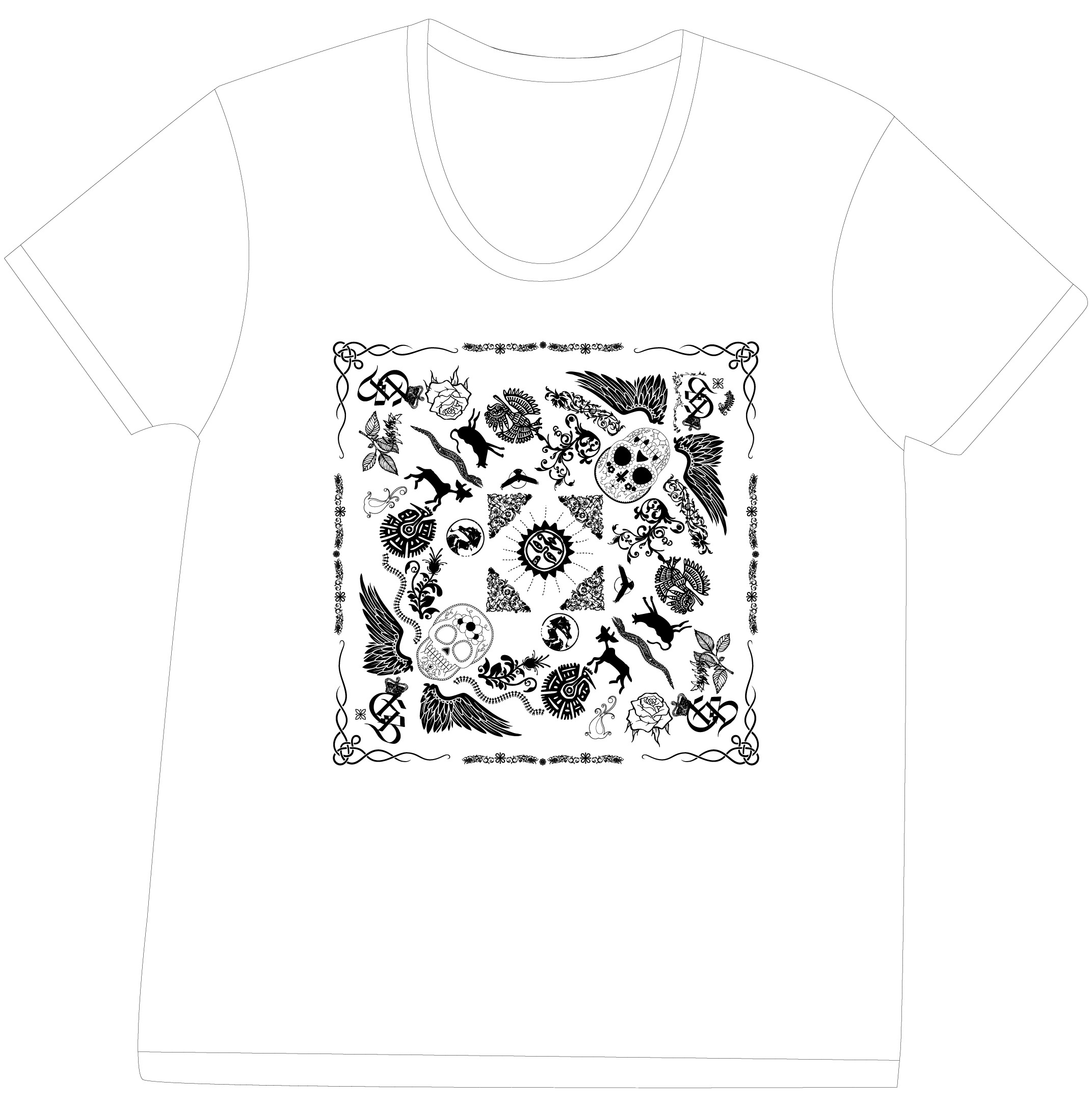 【SALE商品】“BANDANA” T-SHIRT / WHITE