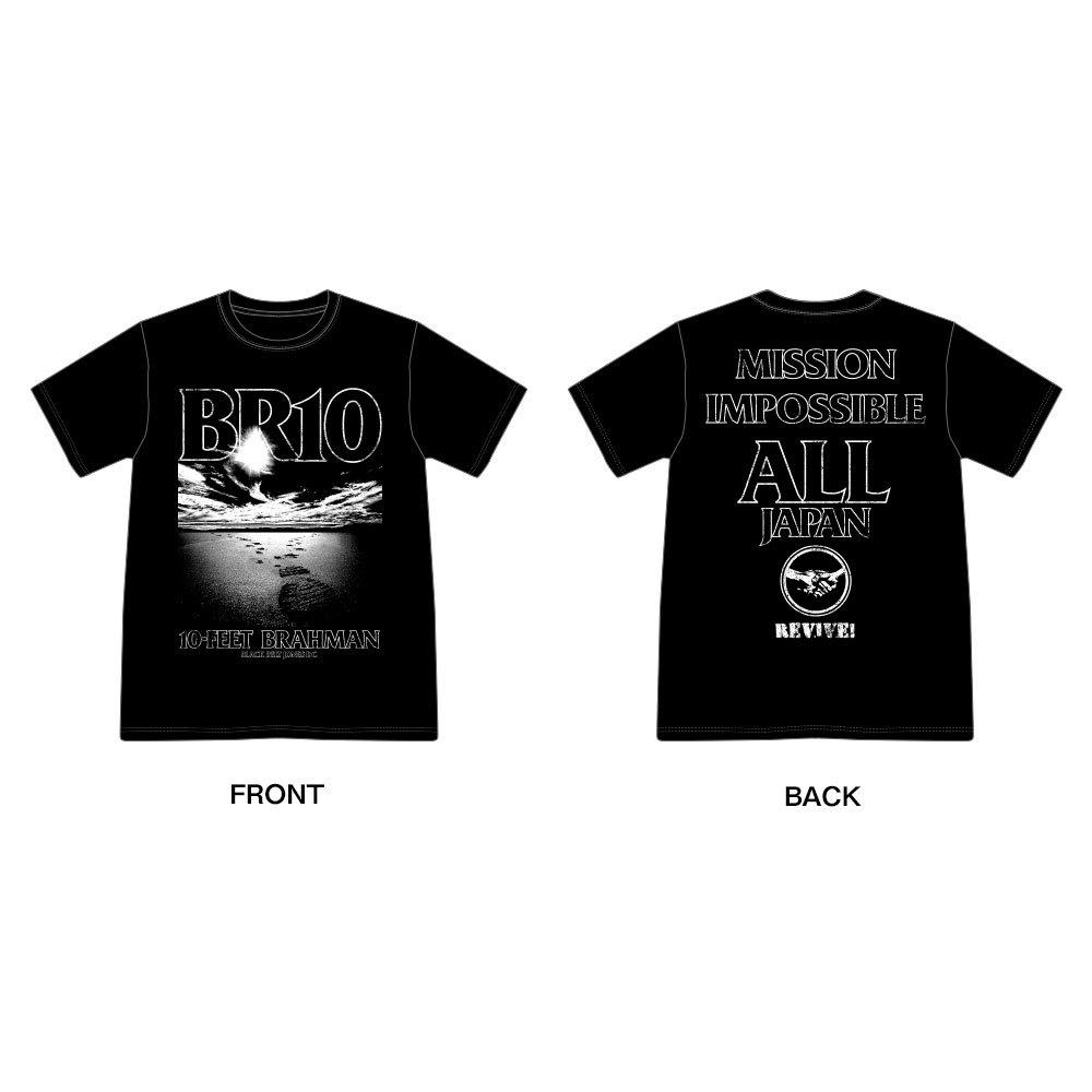 日本復興支援 10-FEET × BRAHMAN WネームTシャツ（黒）