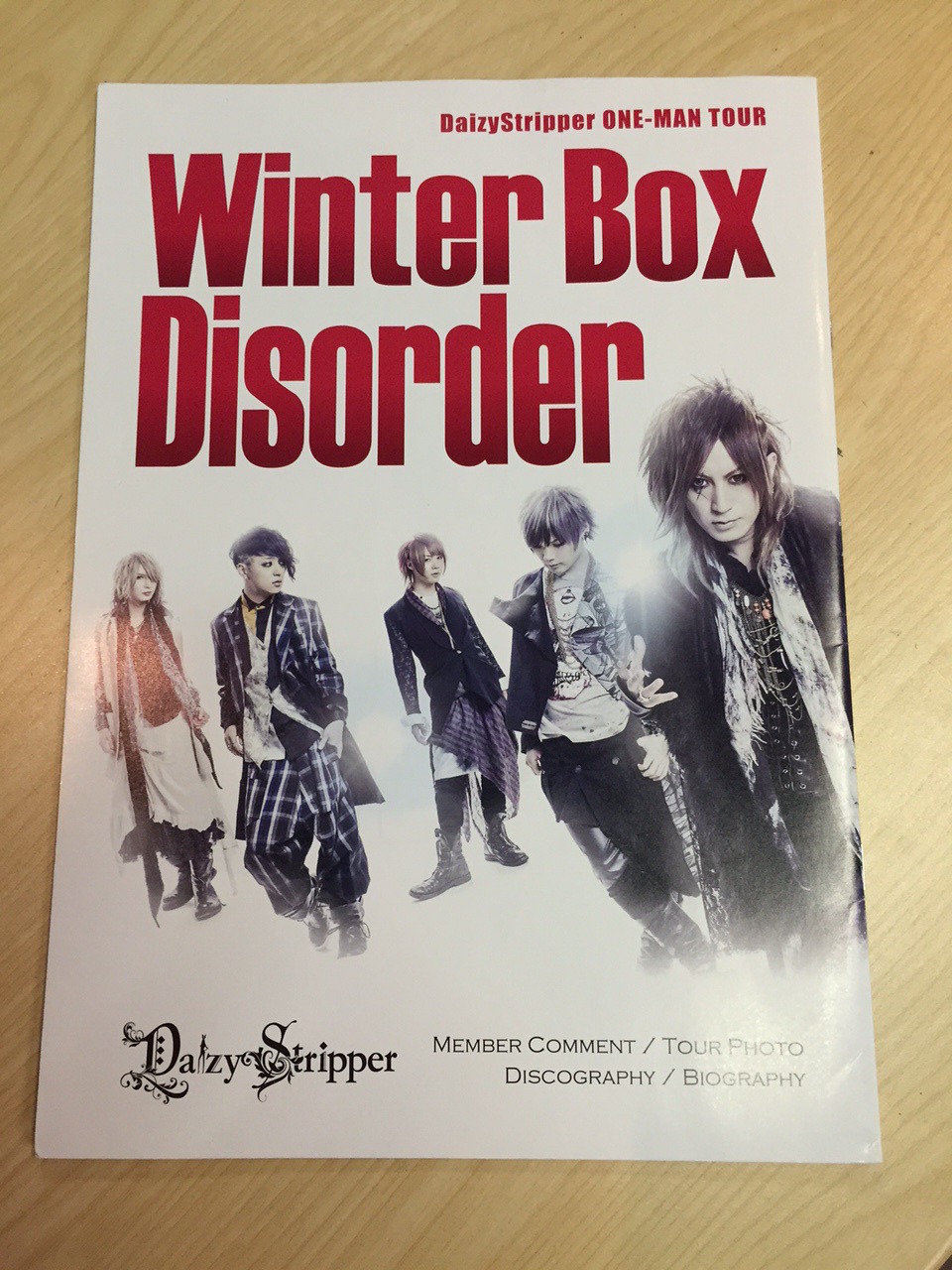 “Winter Box Disorder” ツアーパンフレット