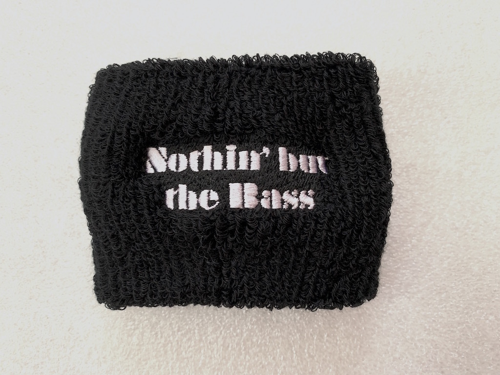 リストバンド：Nothin' but the Bass （ブラック）