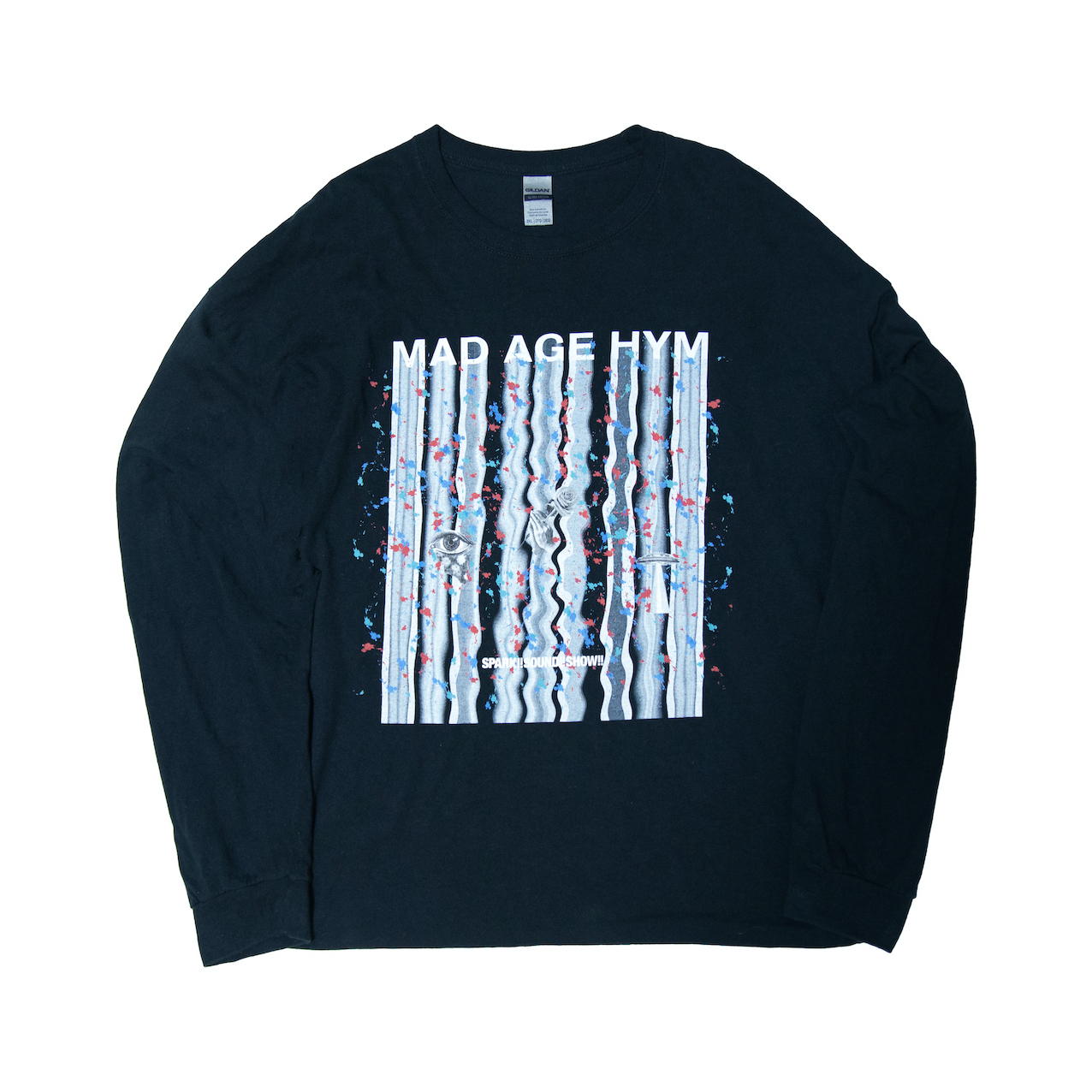 MAD PAINT Long Sleeve TEE(Black)