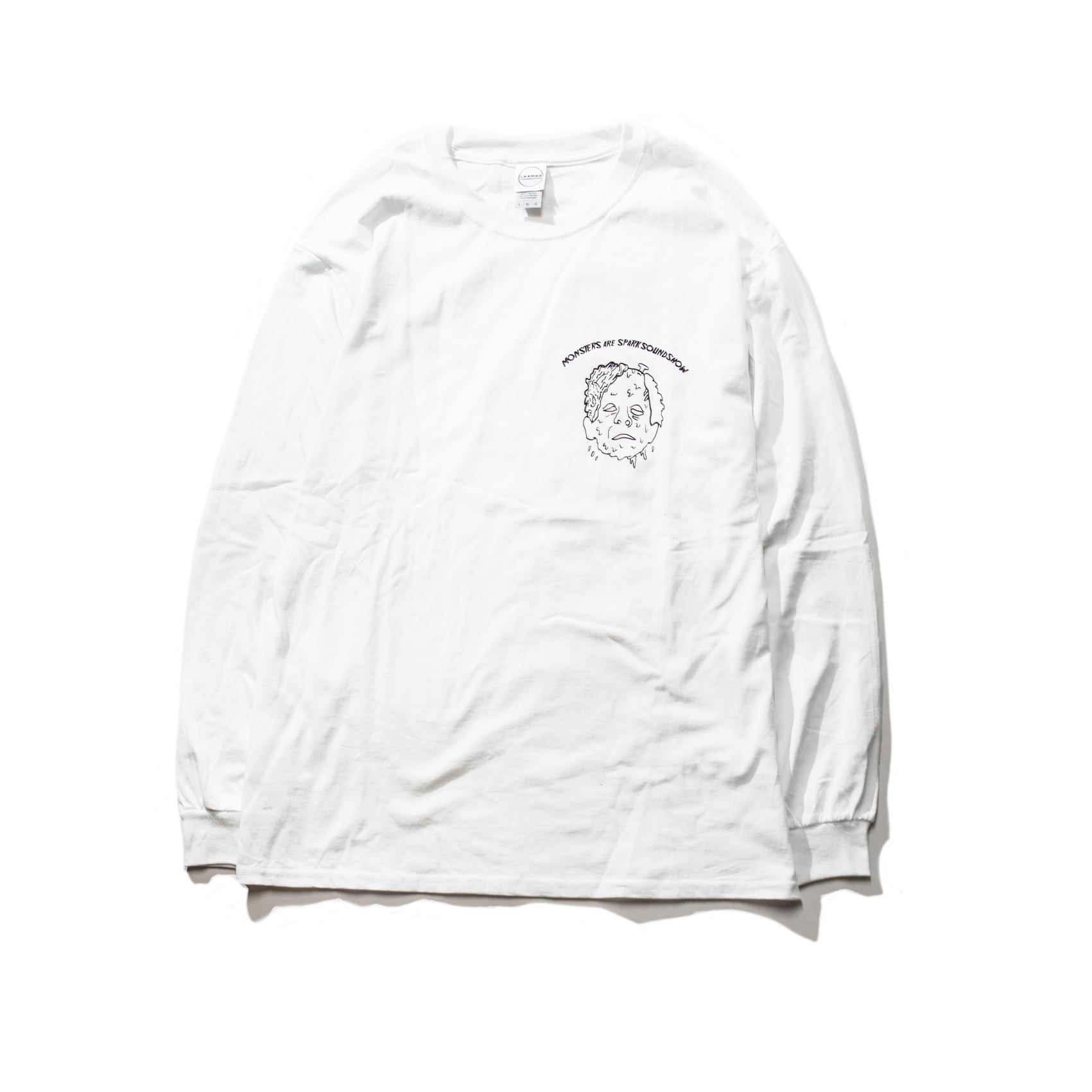 MONSTERS Long Sleeve TEE(White)