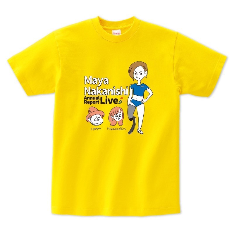 中西麻耶×NakamuraEmi×HIPPY 応援オリジナルTシャツ（デイジー）
