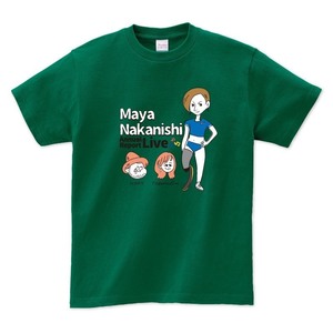 中西麻耶×NakamuraEmi×HIPPY 応援オリジナルTシャツ（ディープグリーン）