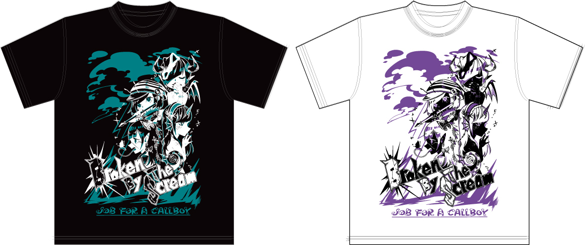 数量限定 雲林院カグラデザイン Job For A Callboy Tシャツ サイン入りビックフォト付き Broken By The Scream