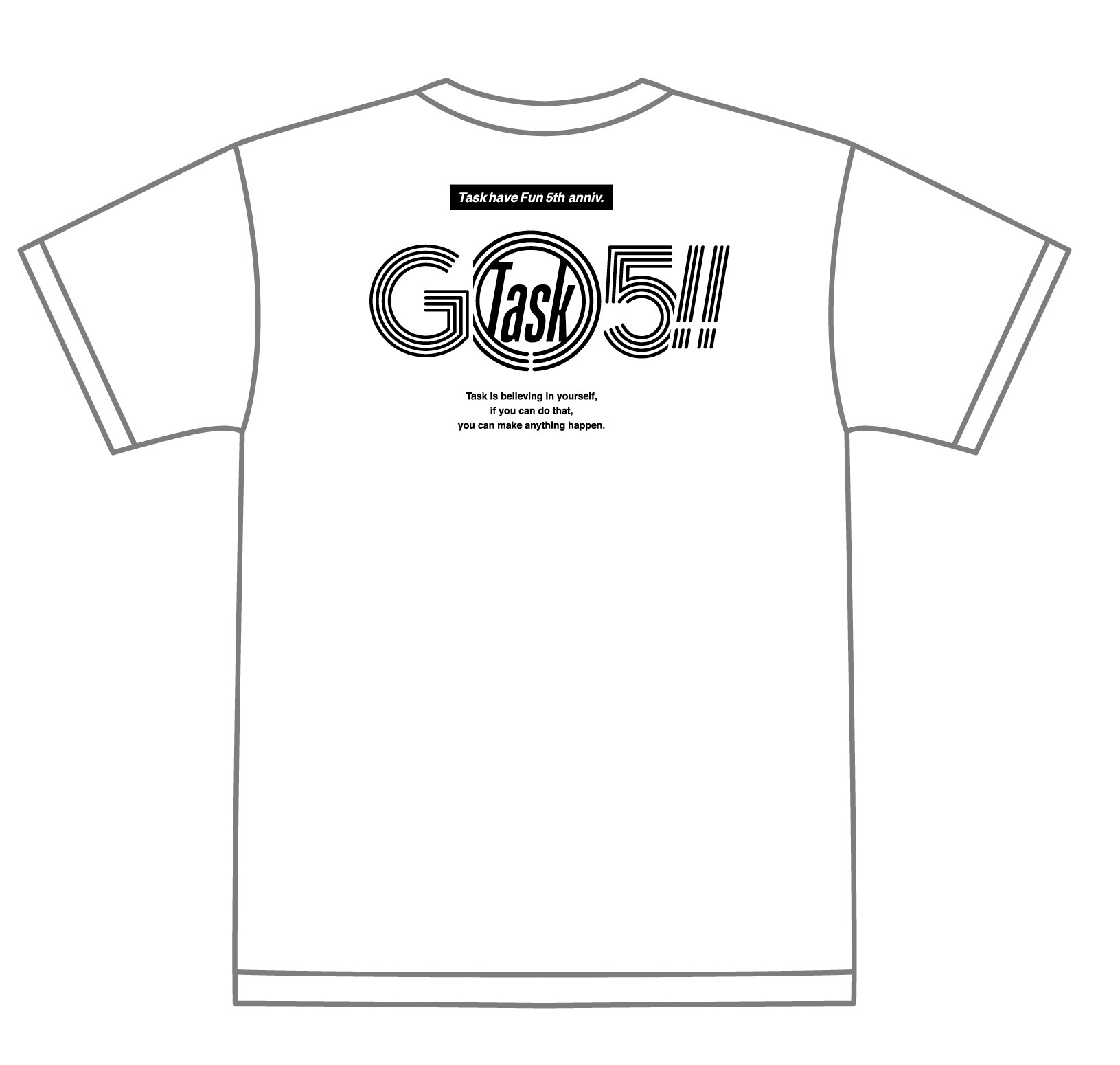 Go Task 5!!! Tシャツ（WHITE)