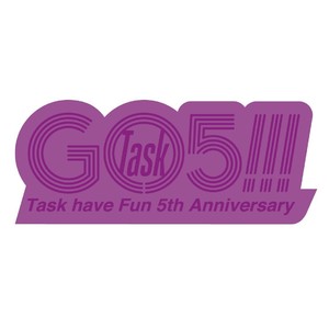 Go Task 5!!!　メタリックロゴステッカー
